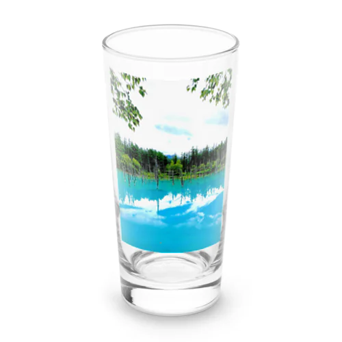 青い池。 Long Sized Water Glass