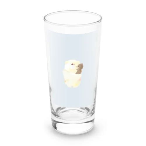 こいしたクマとカップアイス Long Sized Water Glass