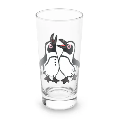 仲良く鳴き交わす🐧🐧 Long Sized Water Glass