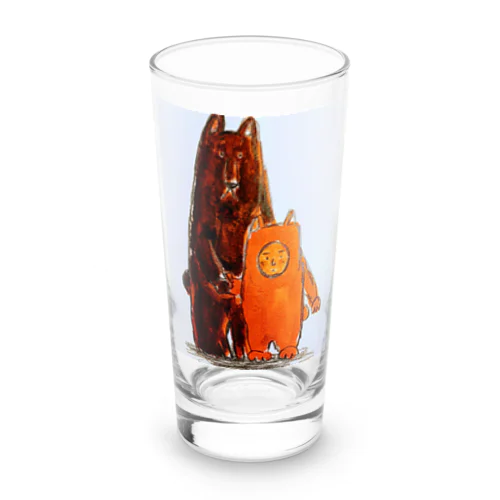 クマの着ぐるみ Long Sized Water Glass