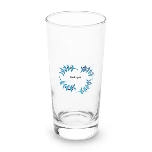 ムラサキシキブ柄 Long Sized Water Glass