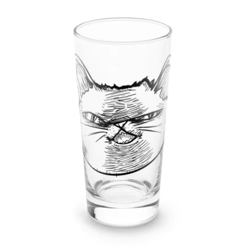 やばい顔ねこ Long Sized Water Glass