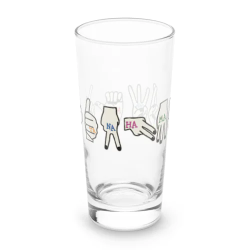 あかさたなはまやらわ。 Long Sized Water Glass