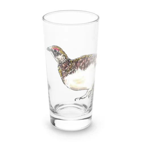 [森図鑑] 雷鳥のイラスト Long Sized Water Glass