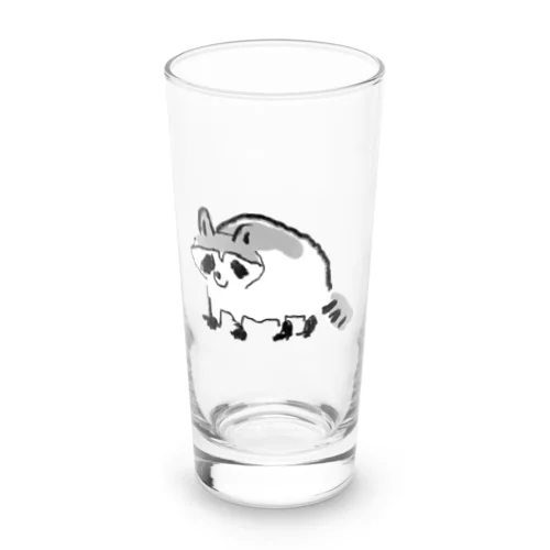 ふみしめるアライグマ Long Sized Water Glass