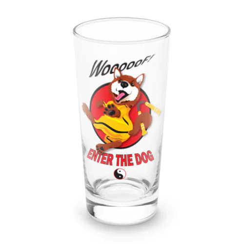 Kung Fu Dog! Long Sized Water Glass