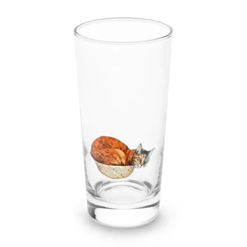 カゴに入りきらなかった猫様 Long Sized Water Glass