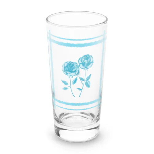水色の薔薇 Long Sized Water Glass