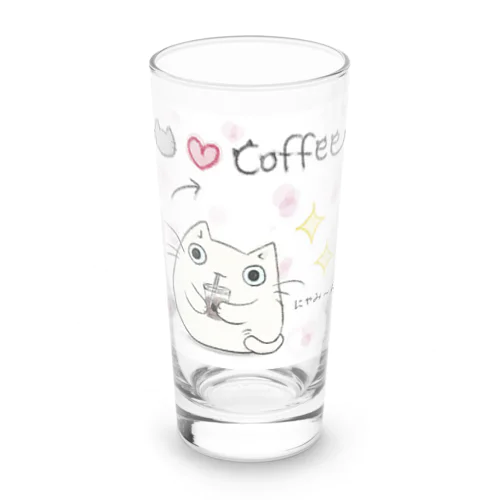 ねこ❤️coffee ロンググラス