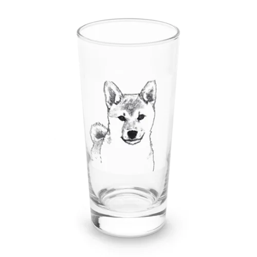 ペン画柴犬 Long Sized Water Glass