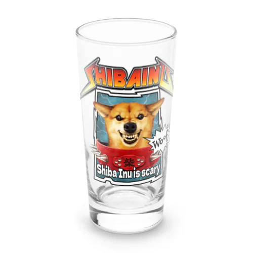 ロック柴犬 Long Sized Water Glass