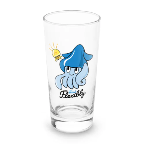 柔軟に考えるイカ Long Sized Water Glass