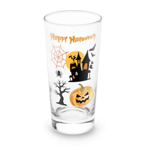 ハッピーハロウィン♫お菓子くれー！ Long Sized Water Glass