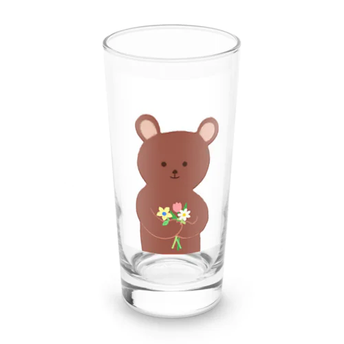 春を待つ熊 Long Sized Water Glass