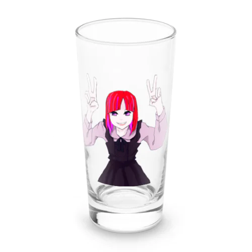 地雷に見せかけている女の子 Long Sized Water Glass