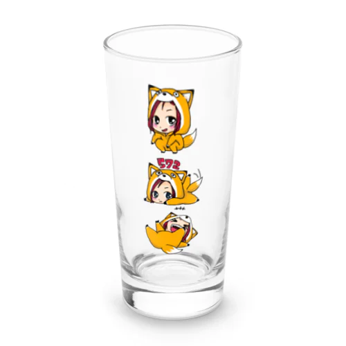 キツネこなちトリオ Long Sized Water Glass