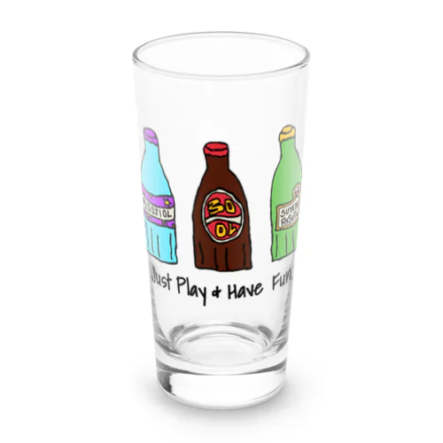 Just play & Have fun Long Sized Water Glass