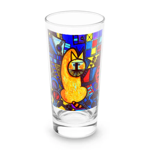 振り向く猫😺 Long Sized Water Glass