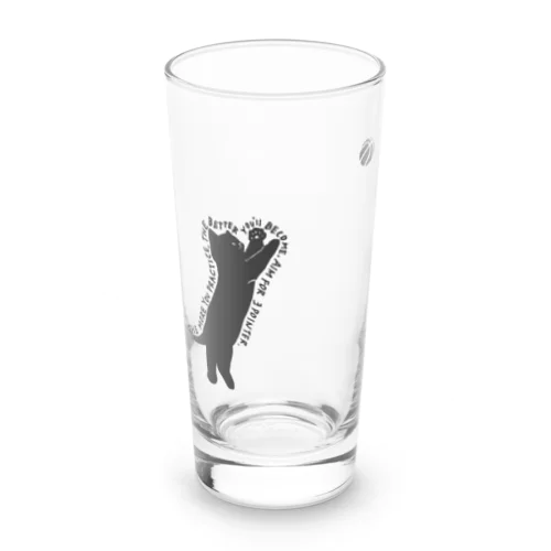 バスケットボール選手(黒ねこ) 2 Long Sized Water Glass