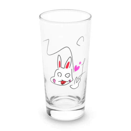 あたおかうさぎさん Long Sized Water Glass