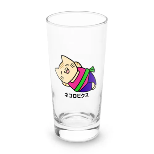 ネコロビクス（ほんわか） Long Sized Water Glass