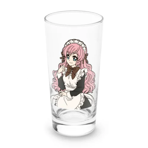 可愛いメイドさん（黒） Long Sized Water Glass