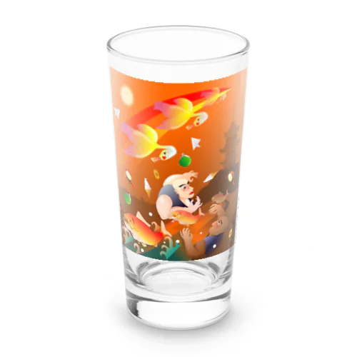 比丘比丘尼密会密漁善図（夕方） Long Sized Water Glass