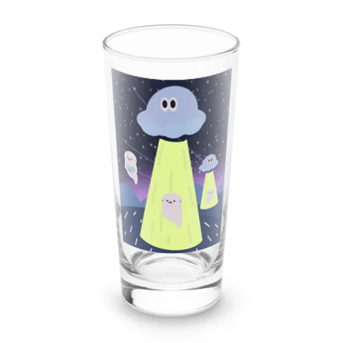 GHOST VS UFO Long Sized Water Glass