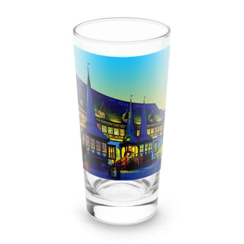 ドイツ 夕暮れのアインベック旧市庁舎 Long Sized Water Glass