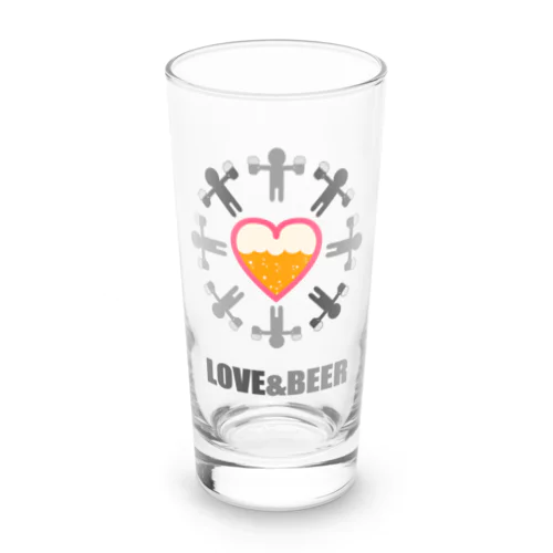 LOVE & BEER Long Sized Water Glass