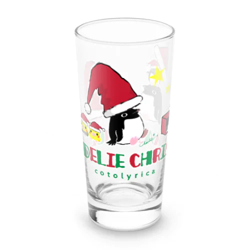 UGLY ADELIE CHIRISTMAS 0586 アデリーペンギン サンタ帽子 横並び Long Sized Water Glass