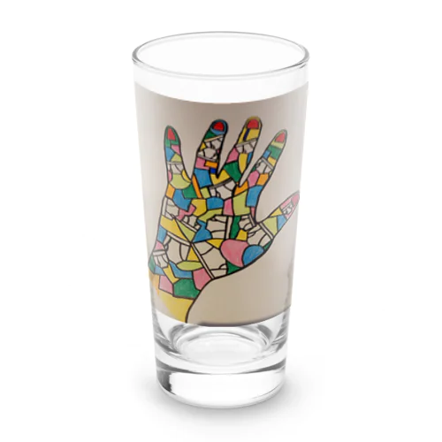 白いブリーフと手 Long Sized Water Glass
