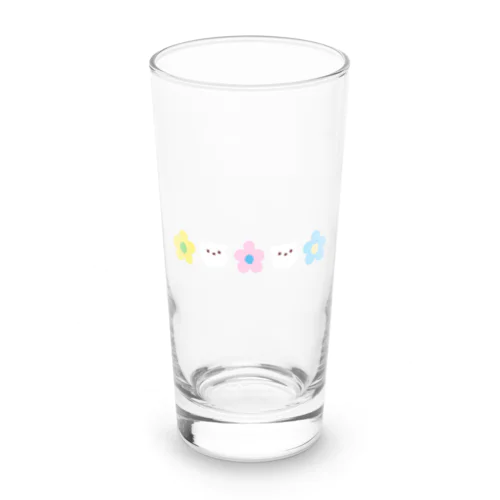 白くまとお花 Long Sized Water Glass