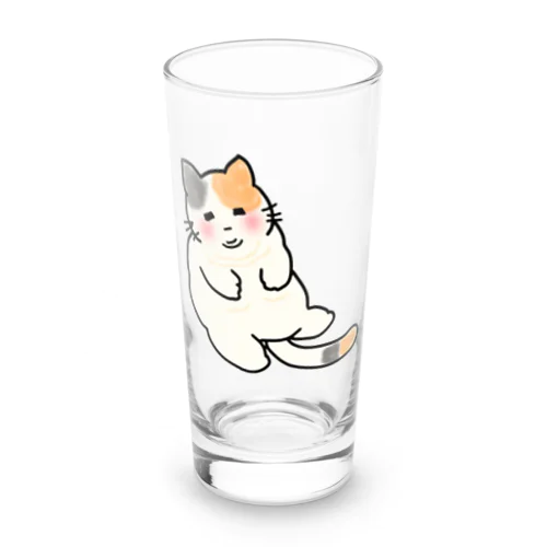 もちもちほっぺのねこ Long Sized Water Glass