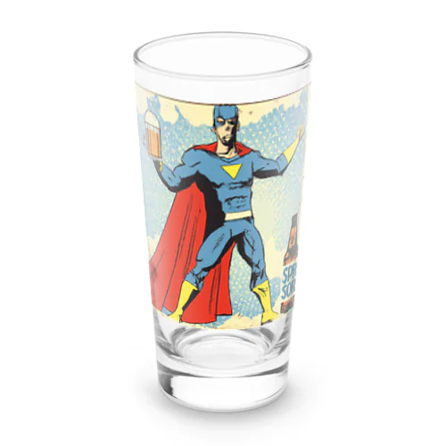 スーパーヒーローだって飲みたい Long Sized Water Glass