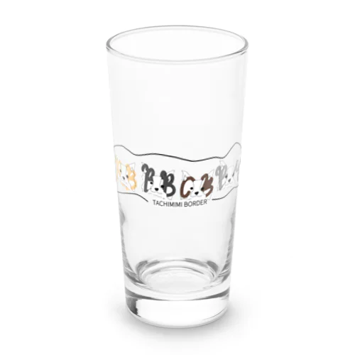 たち耳ボーダーコリー Long Sized Water Glass