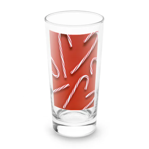 Candy cane Long Sized Water Glass