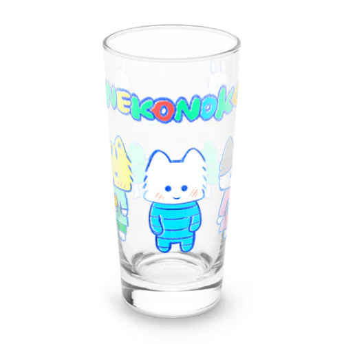 ネコノコキャラ レトロバージョン Long Sized Water Glass