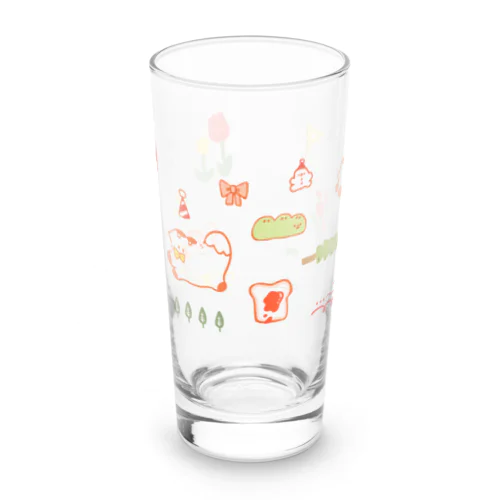 狐狐ゆるい柄 Long Sized Water Glass