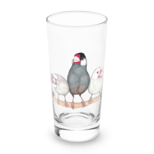 [森図鑑] 三羽文鳥 Long Sized Water Glass