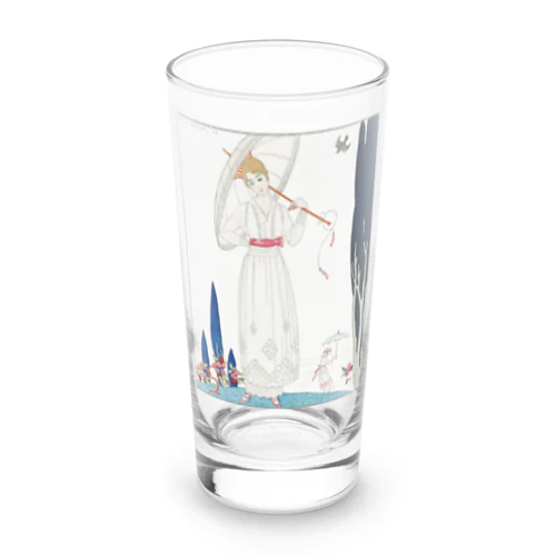 ジョルジュ・バルビエ “Le cyprès et la rose—Robe d’été de Dœuillet” Long Sized Water Glass