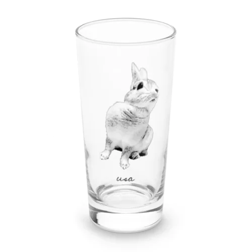 うさぎ　ローアングル Long Sized Water Glass