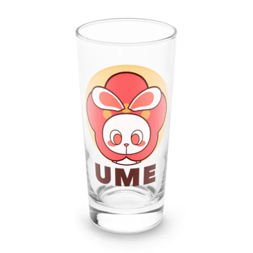 ぽっぷらうさぎ(UME・黄) Long Sized Water Glass