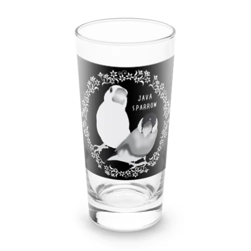 モノクロ文鳥さん Long Sized Water Glass