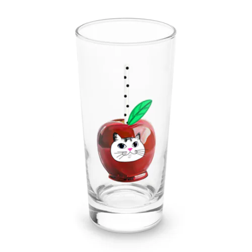 モチ猫ちゃんりんご飴 Long Sized Water Glass