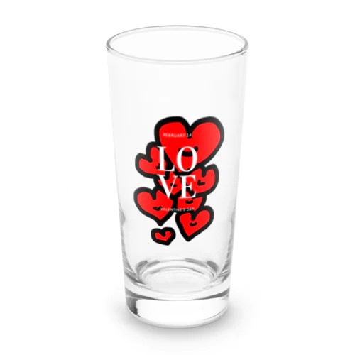 バレンタインlove Long Sized Water Glass