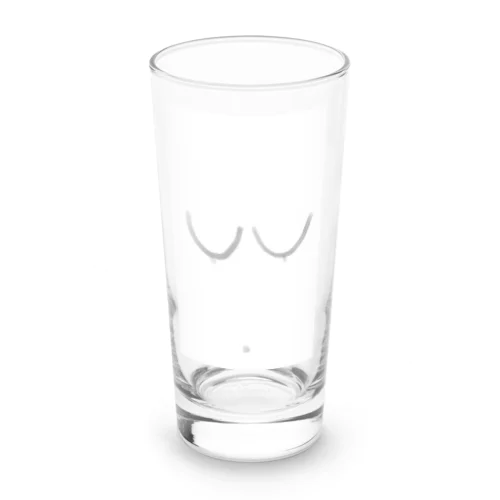 乳とヘソ Long Sized Water Glass