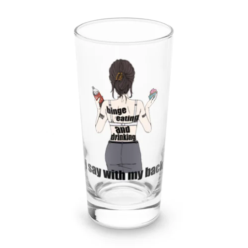 暴飲暴食ちゃん Long Sized Water Glass