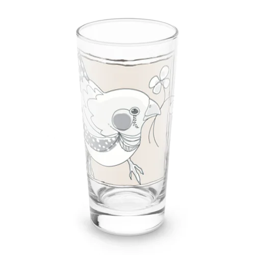 しあわせキンカチョウ Long Sized Water Glass