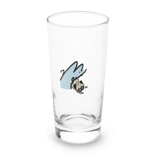 ゆるっとパグとサメ Long Sized Water Glass